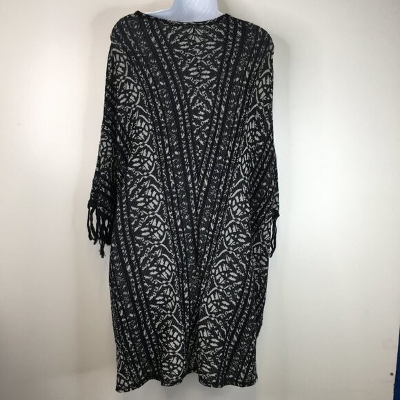 Free People Open Front Fringe Short Sleeve Kimono Cardigan Size  XS - Picture 10 of 16